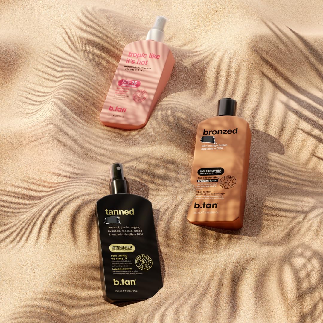 B.TAN label close-up highlighting key ingredients and clean-formula benefit
