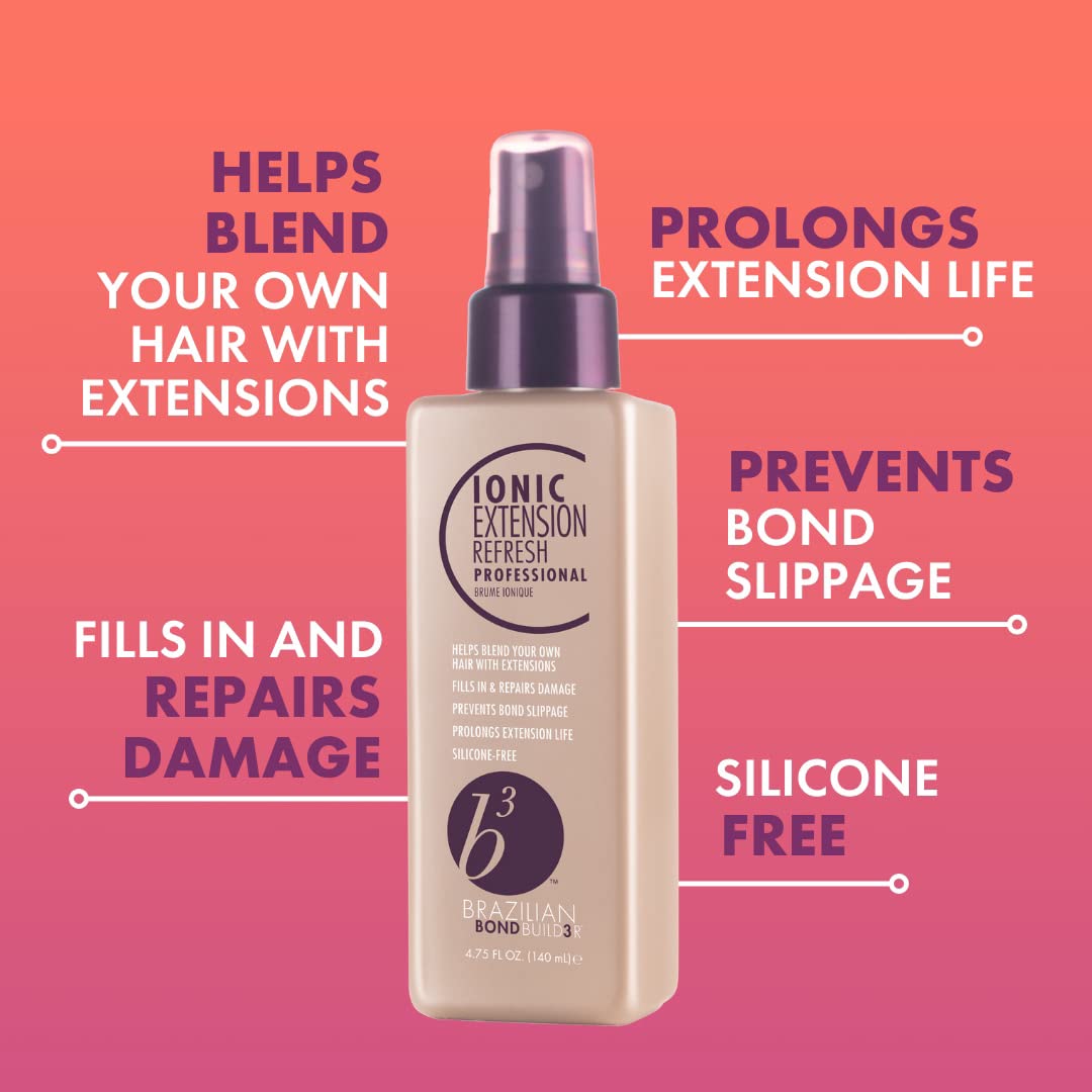 B3 Brazilian Bondbuilder ionic color lock spray in hand protecting color