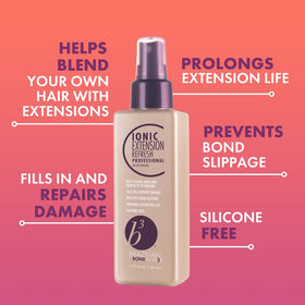 B3 Brazilian Bondbuilder ionic color lock spray in hand protecting color
