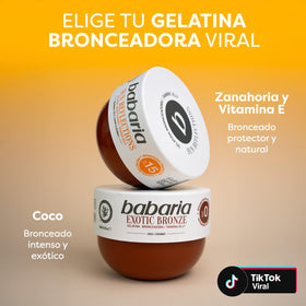 Babaria gel dispensing into hand showing easy pump action and controlled dose