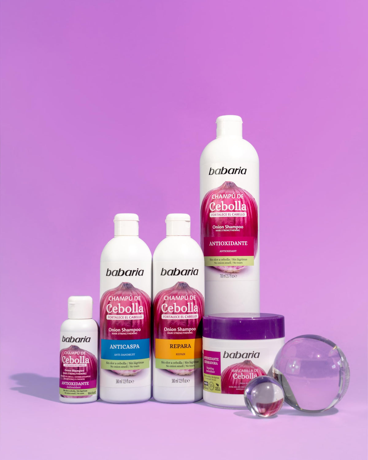 Babaria shampoo lathering on wet hair in the shower for a clean feel