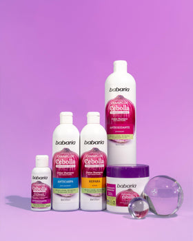 Babaria shampoo lathering on wet hair in the shower for a clean feel