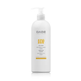 LABORATORIOS BABE front packaging showing 500ml bottle and benefits