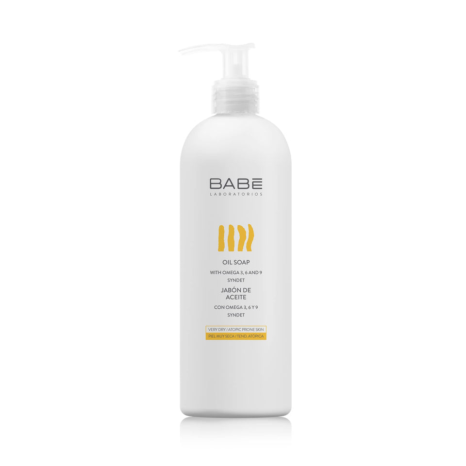 LABORATORIOS BABE front packaging showing 500ml bottle and benefits