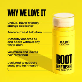 BABE ORIGINAL application in use tapping roots to create instant volume and freshness