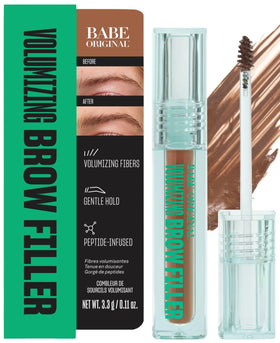 BABE ORIGINAL front packaging showing auburn brow filler and benefits