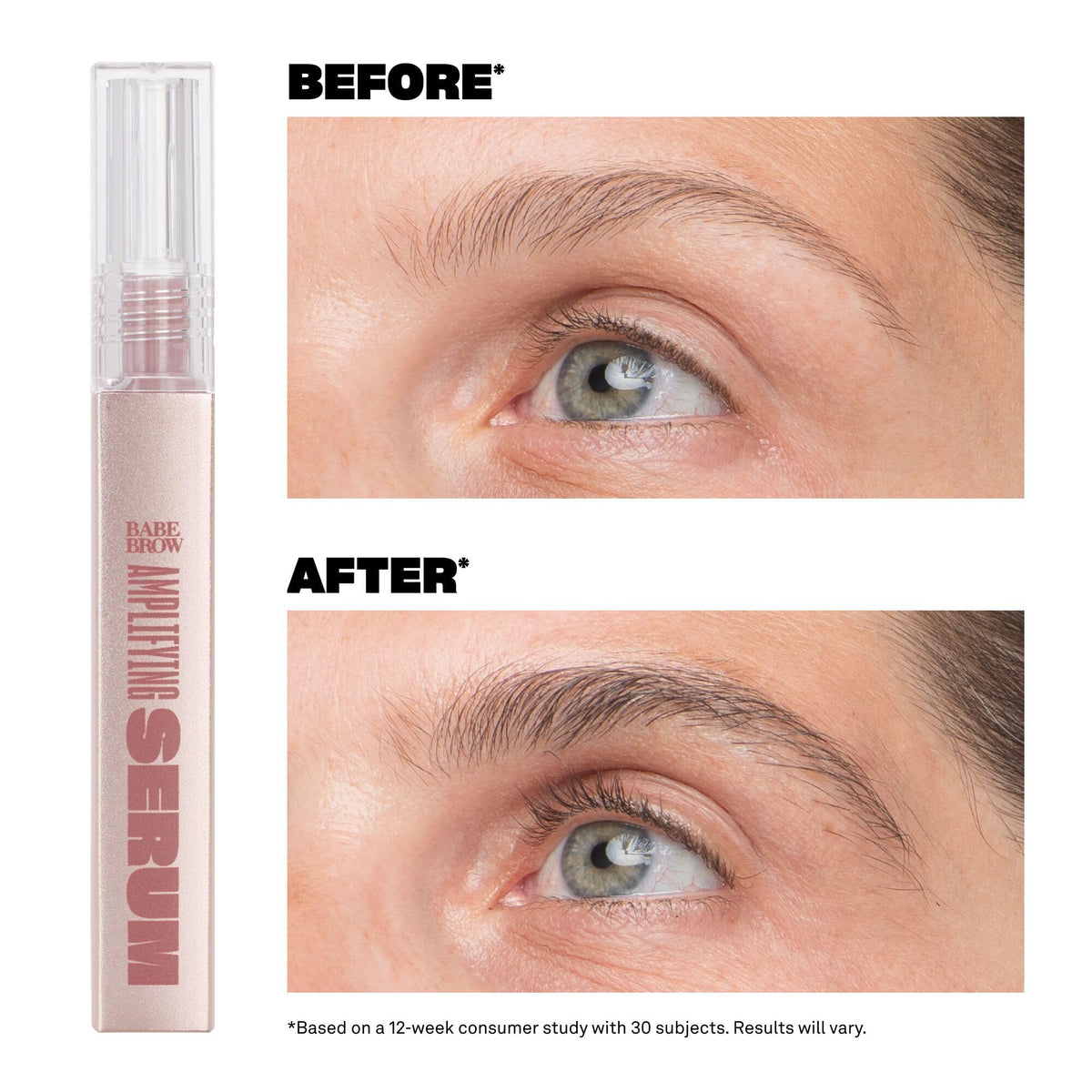 BABE ORIGINAL wand detail demonstrating precise applicator for targeted brow treatment