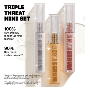 Babe Original brow serum wand demo, targeted strokes for fuller brows