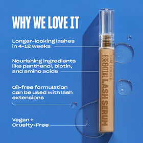 Babe Original applying serum to the upper lash line showing gentle daily use