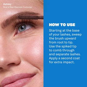 BABE ORIGINAL brush applying mascara for defined separated lashes