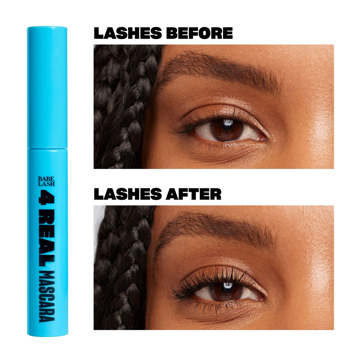 BABE ORIGINAL silicone wand close-up showing precise bristles for separation benefit-even coating