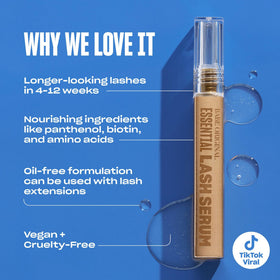 Babe Original serum texture drop on fingertip highlighting clear, lightweight conditioning