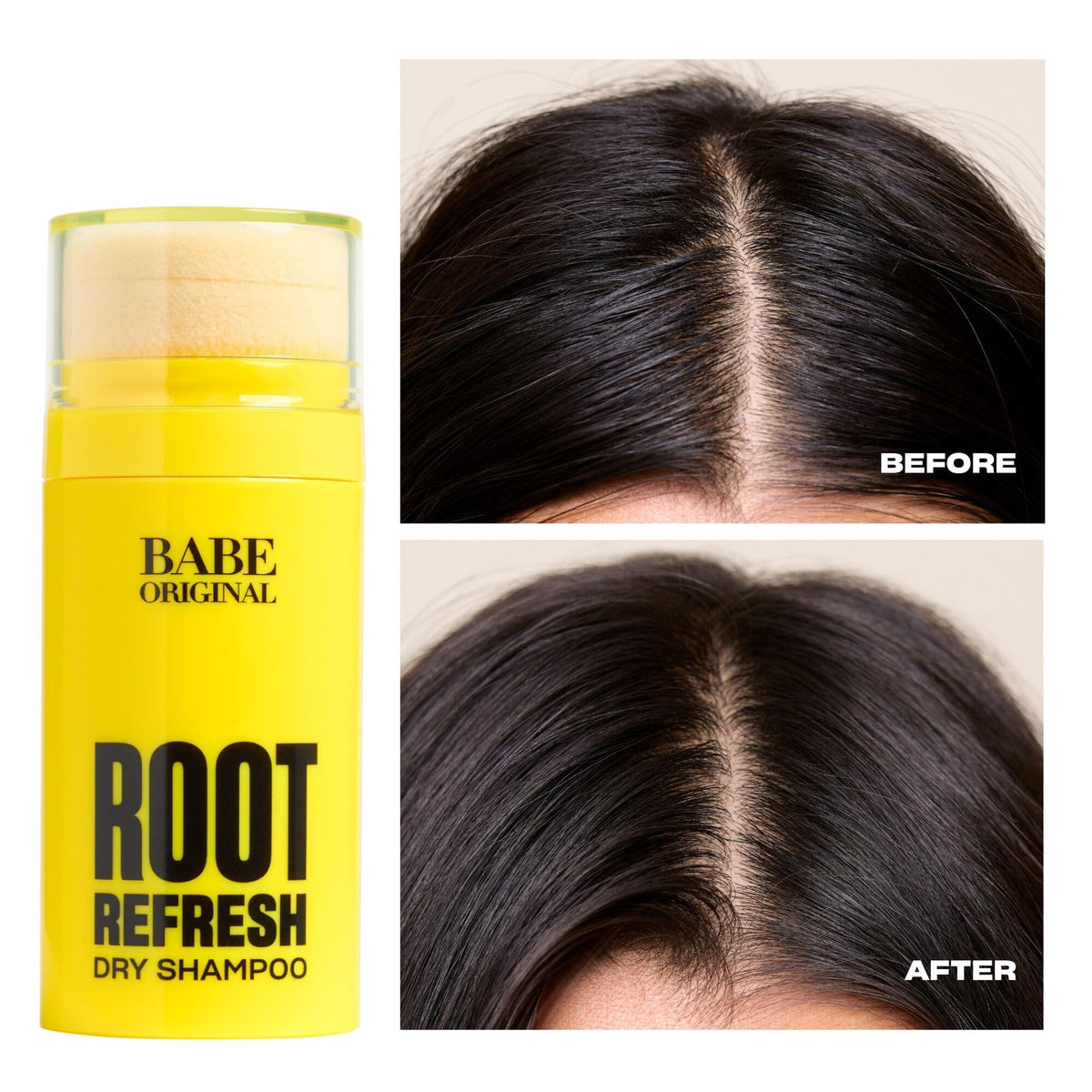 BABE ORIGINAL sponge applicator detail demonstrating precise, mess-free application