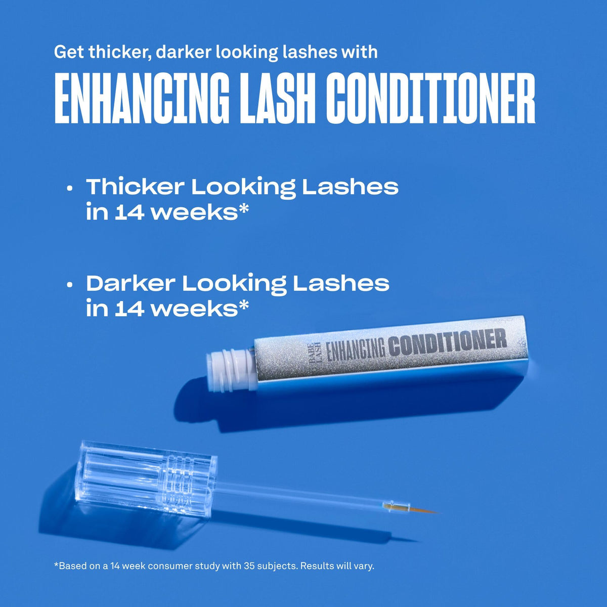 BABE ORIGINAL positioned next to mascara highlighting compatibility under makeup