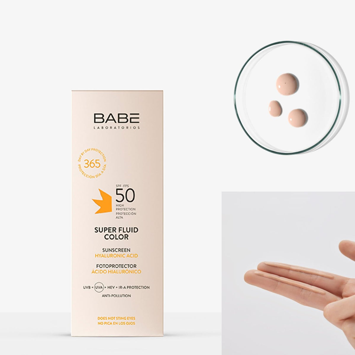 Babe sunscreen in outdoor setting illustrating daily protection while active