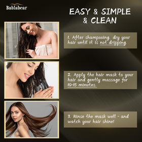 Bablabear jar in hand showing 500ml scale for salon-size home treatments