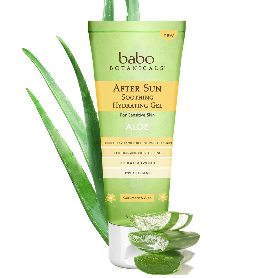 Babo Botanicals front packaging showing product and benefits