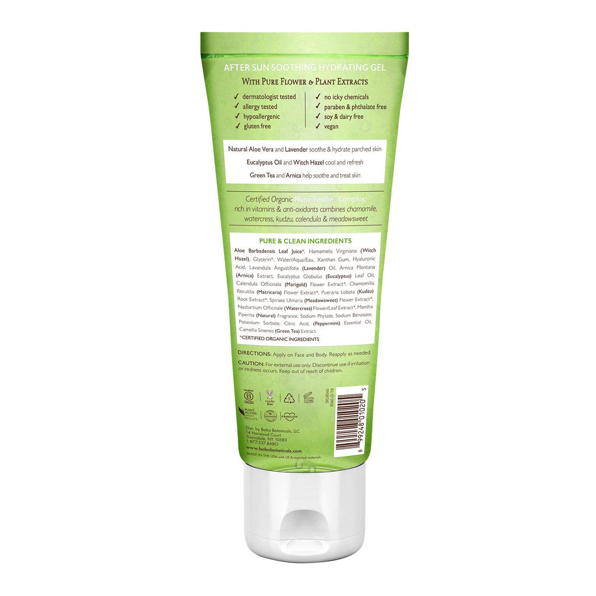 Babo Botanicals gel texture close-up highlighting cooling hydration