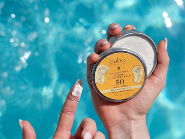 Babo Botanicals open balm texture close-up for easy application