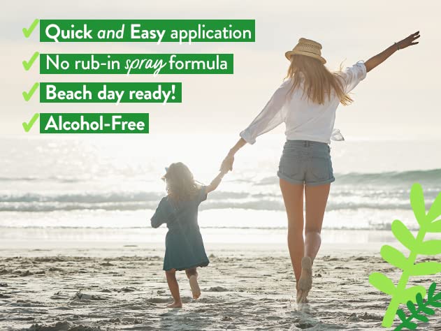 Babo Botanicals parent applying mist to child outdoors for gentle care
