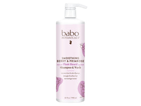 Babo Botanicals front bottle 32 oz showing label and family size benefit