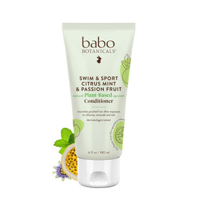 Babo Botanicals front packaging showing bottle and label benefits