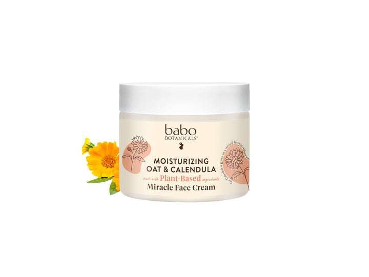 Babo Botanicals front-facing tube showing label and benefit of soothing hydration