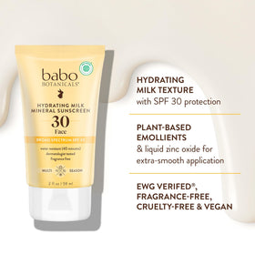 Babo Botanicals pump and cap detail for controlled dispensing benefit