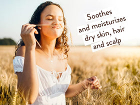 Babo Botanicals conditioner texture on hand for easy application