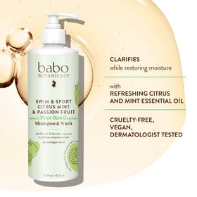 Babo Botanicals creamy lather texture close-up demonstrating gentle cleanse