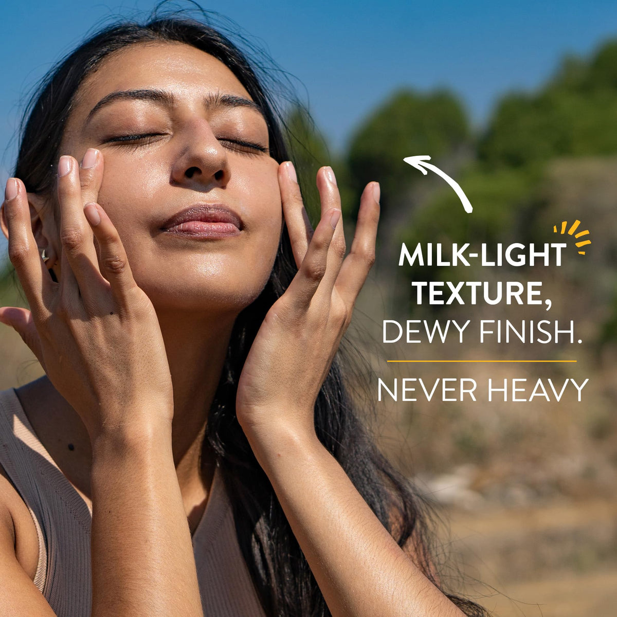 Babo Botanicals milky texture close-up showing smooth spreadability benefit