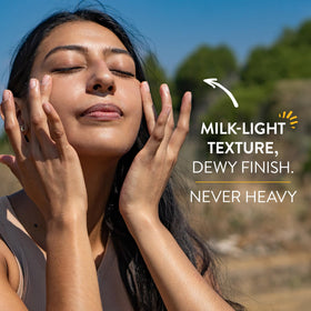 Babo Botanicals milky texture close-up showing smooth spreadability benefit