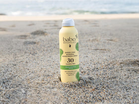 Babo Botanicals sunscreen on skin after swim showing water resistance