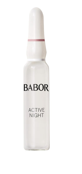 BABOR ingredient label showing ceramide complex and hyaluronic acid text, emphasizes barrier support and moisture
