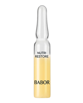 BABOR ampoules front packaging showing seven ampoules and benefits