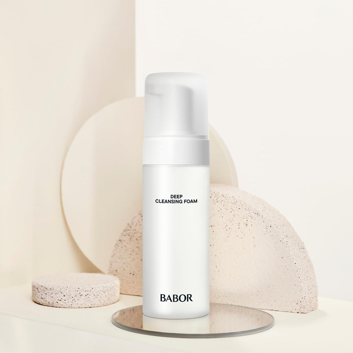 BABOR placed in bathroom setting suggesting daily routine and spa-like refreshment