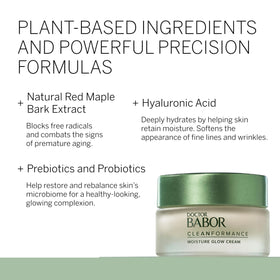 BABOR close-up texture of Moisture Glow Cream highlighting lightweight hydration