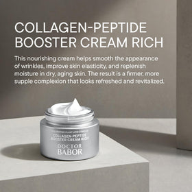 BABOR cream texture swipe demonstrating smooth consistency and quick absorption benefits