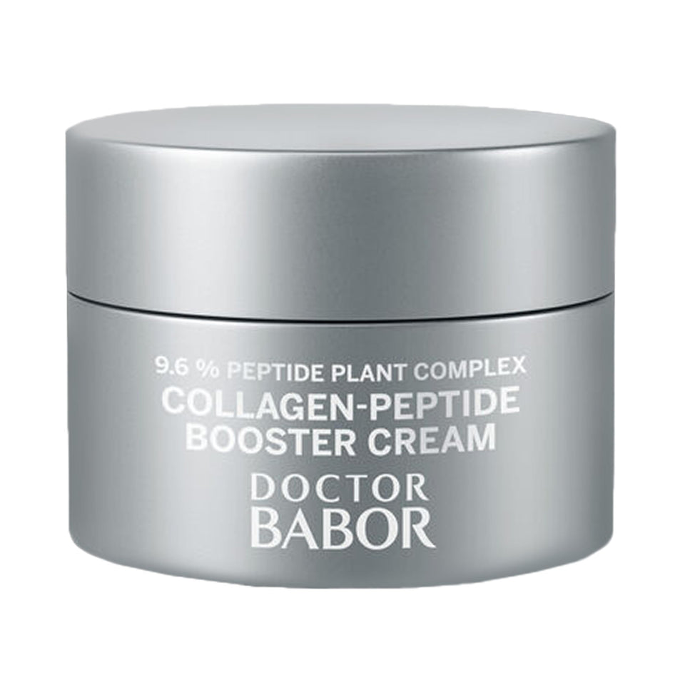 BABOR jar front view showing travel-size firming cream and clear branding benefit portability
