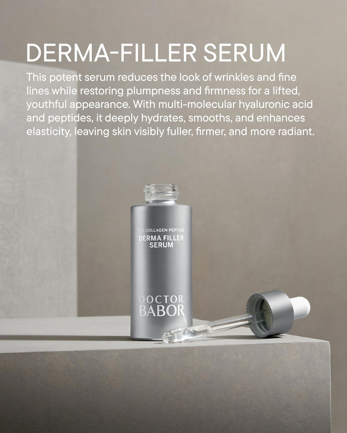 BABOR serum texture close-up revealing lightweight gel and quick-absorb benefit
