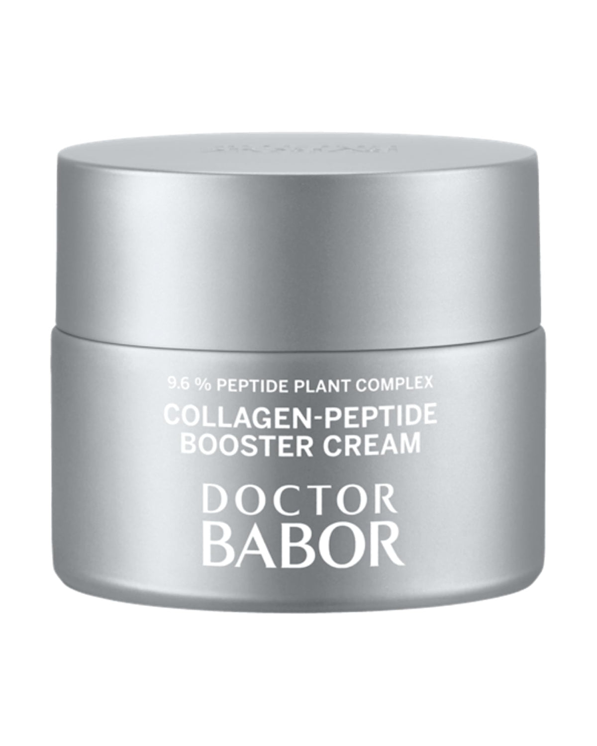 BABOR jar front packaging shows premium cream and clear branding benefit firming