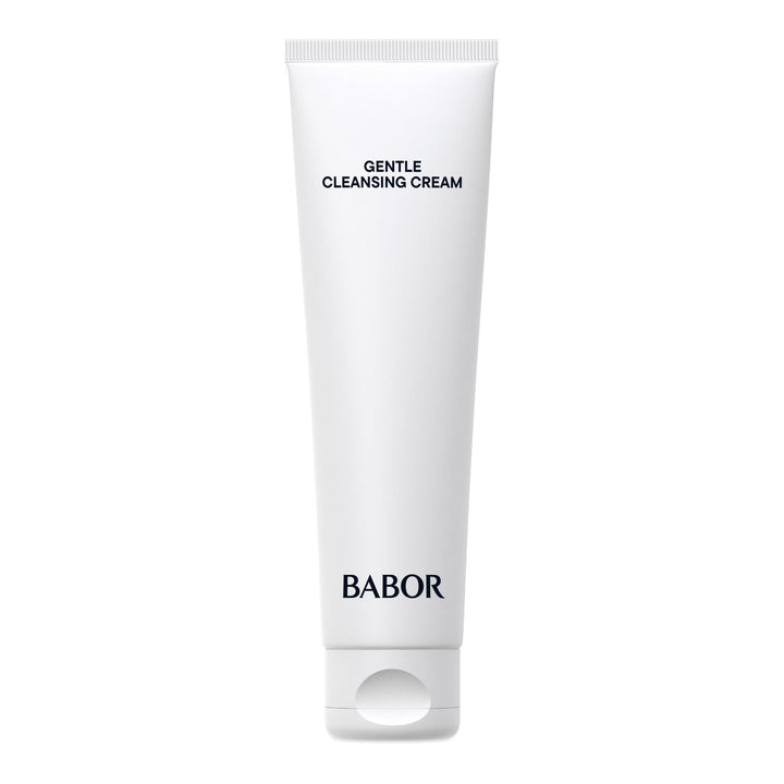 BABOR cleansing cream front packaging showing label and tube, gentle cleansing benefit