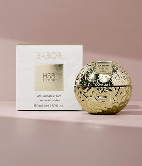 BABOR shea butter and almond oil ingredients image highlighting nourishing lipids