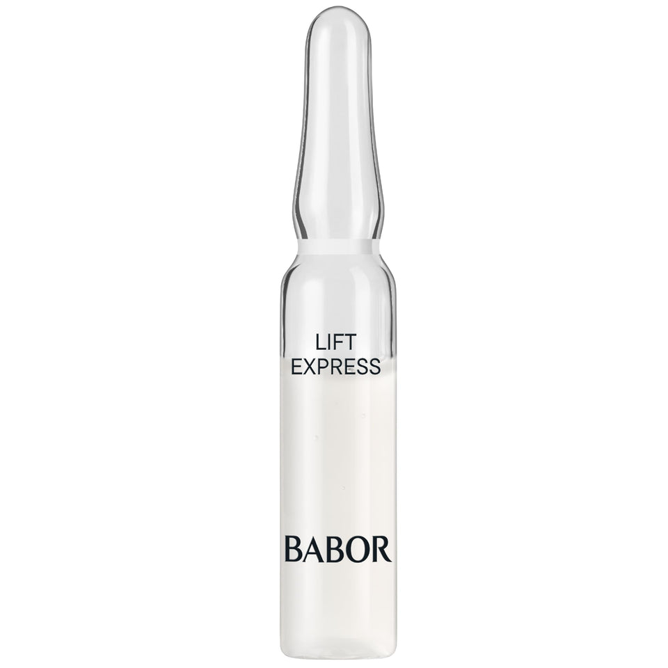 BABOR front packaging showing seven ampoules and benefits