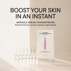 BABOR ampoules staged on bathroom vanity for daily routine inspiration
