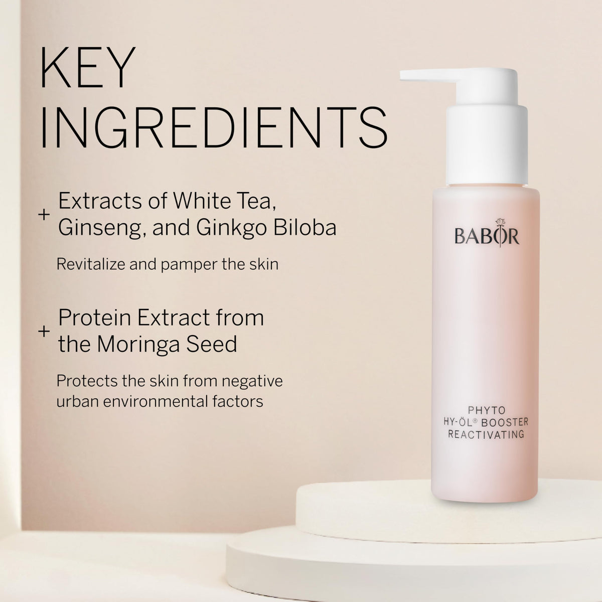 BABOR texture close-up illustrating silky emulsion and gentle cleansing benefit