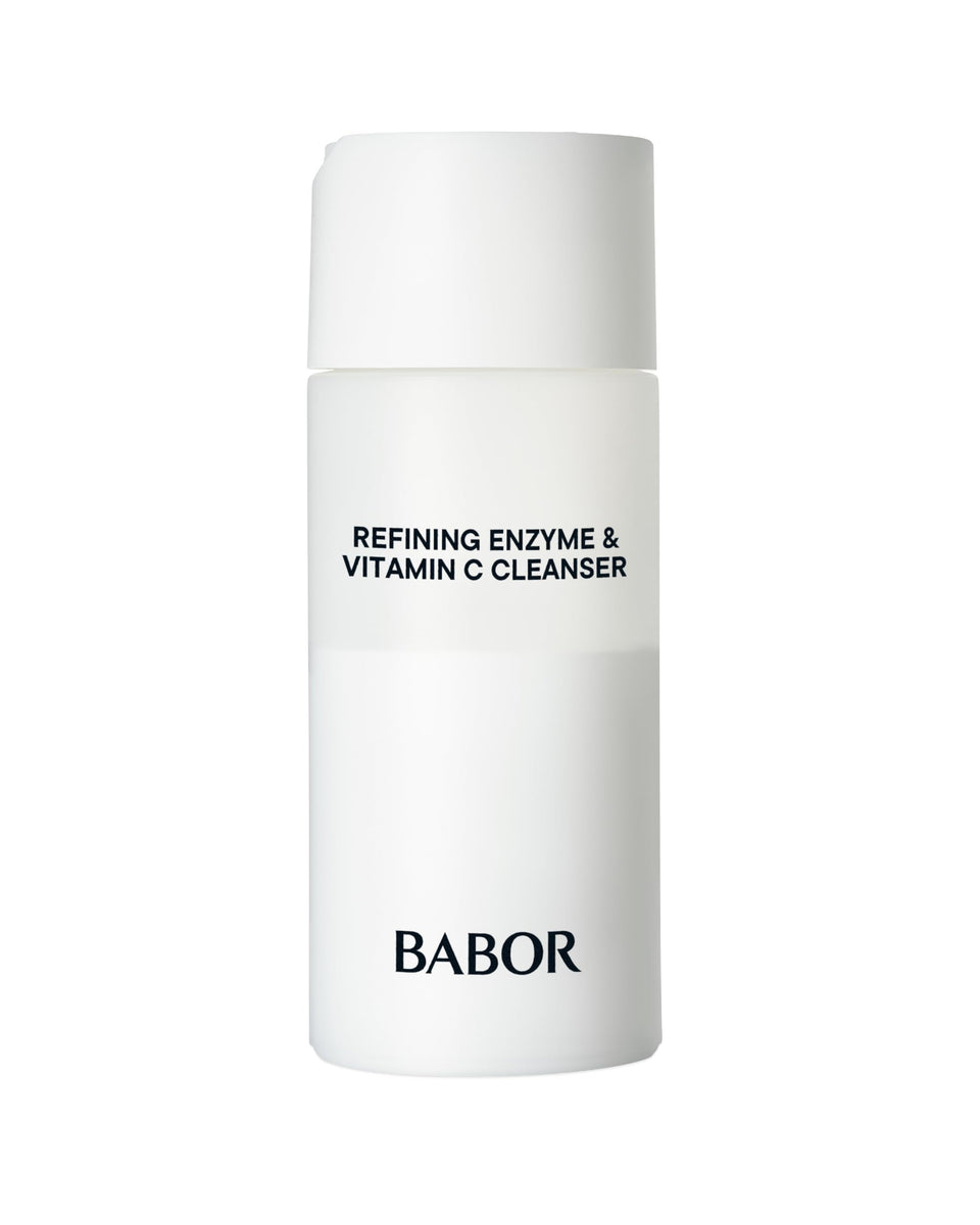 BABOR front packaging showing powder cleanser and benefits