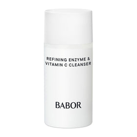 BABOR front packaging showing travel-size cleanser and clear product identity for convenience