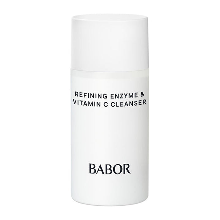 BABOR front packaging showing travel-size cleanser and clear product identity for convenience