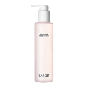 BABOR front bottle view showing label and 6.7 oz size promoting calm skin